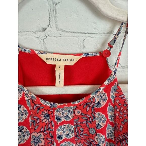 Red Floral Women's Dress - Picture 4 of 8